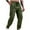 Army Green, variant on SwiftWear Black Workout Pants for Men Drawstring Elastic Waist Sweatpants Pockets Casual Pants Trousers S