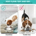 thumbnail image 4 of Dog Food Mat for Pet Dog Food Mat, Dog Mat for Food and Water, Pet Dog Cat Bowl Mat, No-Slip Absorbent Water Water Bowl Mat with Beige Wood Cotton Vase,17inx30in, 4 of 7