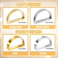 thumbnail image 3 of UrbanMingle Stainless Steel Metal Napkin Ring Holders, Yimerlen Holder Serviette Buckles, 3 of 5
