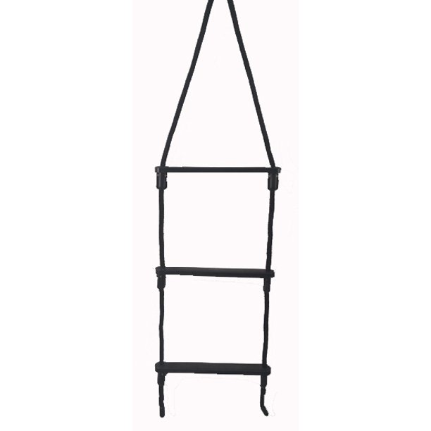 E-Z-TY 3 Step Reusable Rope Ladder Black Rope - Walmart.com