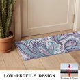 thumbnail image 3 of Purple and Teal Paisley and Floral Pattern Door Rugs,Washable Non Slip Door Mats Indoor,Decorative Door Mats,Entry Mat Indoor for Entrance,Bedroom,Kitchen,Bathroom,16"x47", 3 of 6