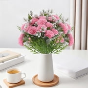 MMJ Artificial Flowers Bouquet Mixed Color Faux Silk Floral Arrangement Home Decor 12.60in