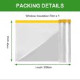 thumbnail image 4 of Window Insulation Kit Indoor Insulation Film Transparent Tear Resistant Easy Installation Winterizing Window Cover PE Insulation Film_xi, 4 of 5