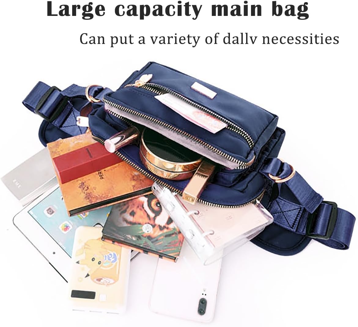Extra Large Fashion Fanny Pack for Men Women, Waist Bag for Waterproof Hiking Running Biking Gym Outdoor Sports Travel Belt Bag