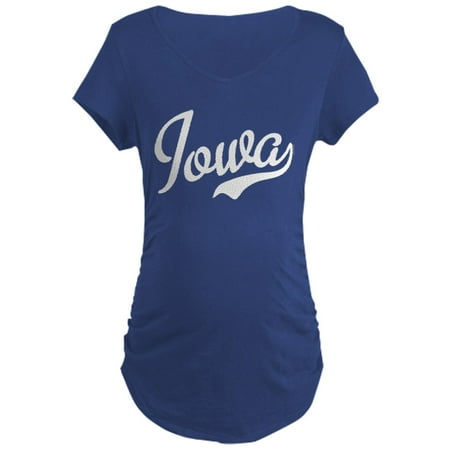 

CafePress - Iowa Script Font Maternity Dark T Shirt - Maternity Dark T-Shirt