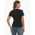 thumbnail image 2 of Women's Oversized T Shirts Tees Half Sleeve V Neck, 2 of 4