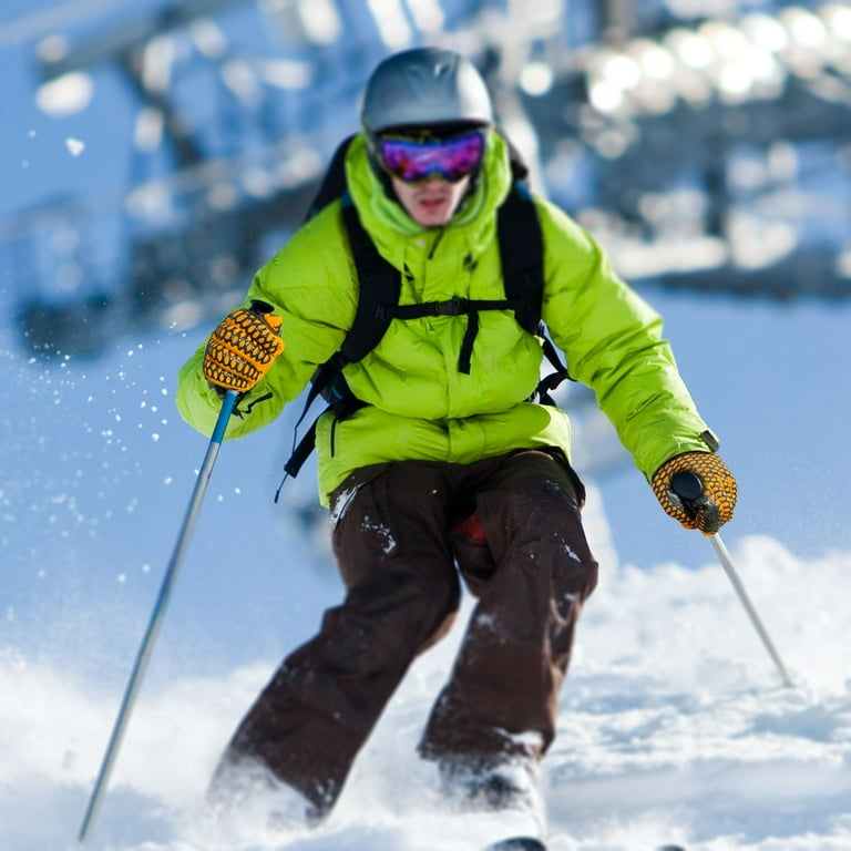 Double layer ski gloves deals