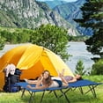 thumbnail image 5 of Pemberly Row 2-Person Folding Camping Cot 50" Wide Sleeping Bed in Blue, 5 of 7