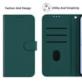 thumbnail image 6 of Compatible with iPhone 13 Mini Wallet Case with RFID Blocking Credit Card Holder, PU Leather Folio Flip Kickstand Protective Shockproof Anti-fall Phone Case Cover Women Men,Darkgreen, 6 of 11