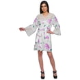 thumbnail image 2 of Moomaya Short Robes For Women Lightweight Venice Lace Summer Loungewear, 2 of 6