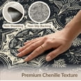 thumbnail image 6 of ODIKA 8'x10' Washable Area Rug Modern Farmhouse Boho Medallion With Distressed Abstract Border Accents for King Size Bedroom Under Bed, Master Suite, Non-Shedding, Easy Care, 6 of 7