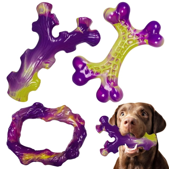 Dog Toys Frienhund Tough, paquete de 3, para masticadores agresivos