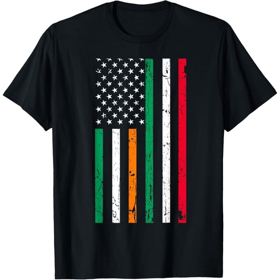 Irish Italian American Flag Ireland Italy ST PATRICKS DAY T-Shirt