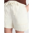 thumbnail image 5 of Time and Tru Women's Drapey Twill Utility Shorts, 4" Inseam, Sizes XS-XXXL, 5 of 6