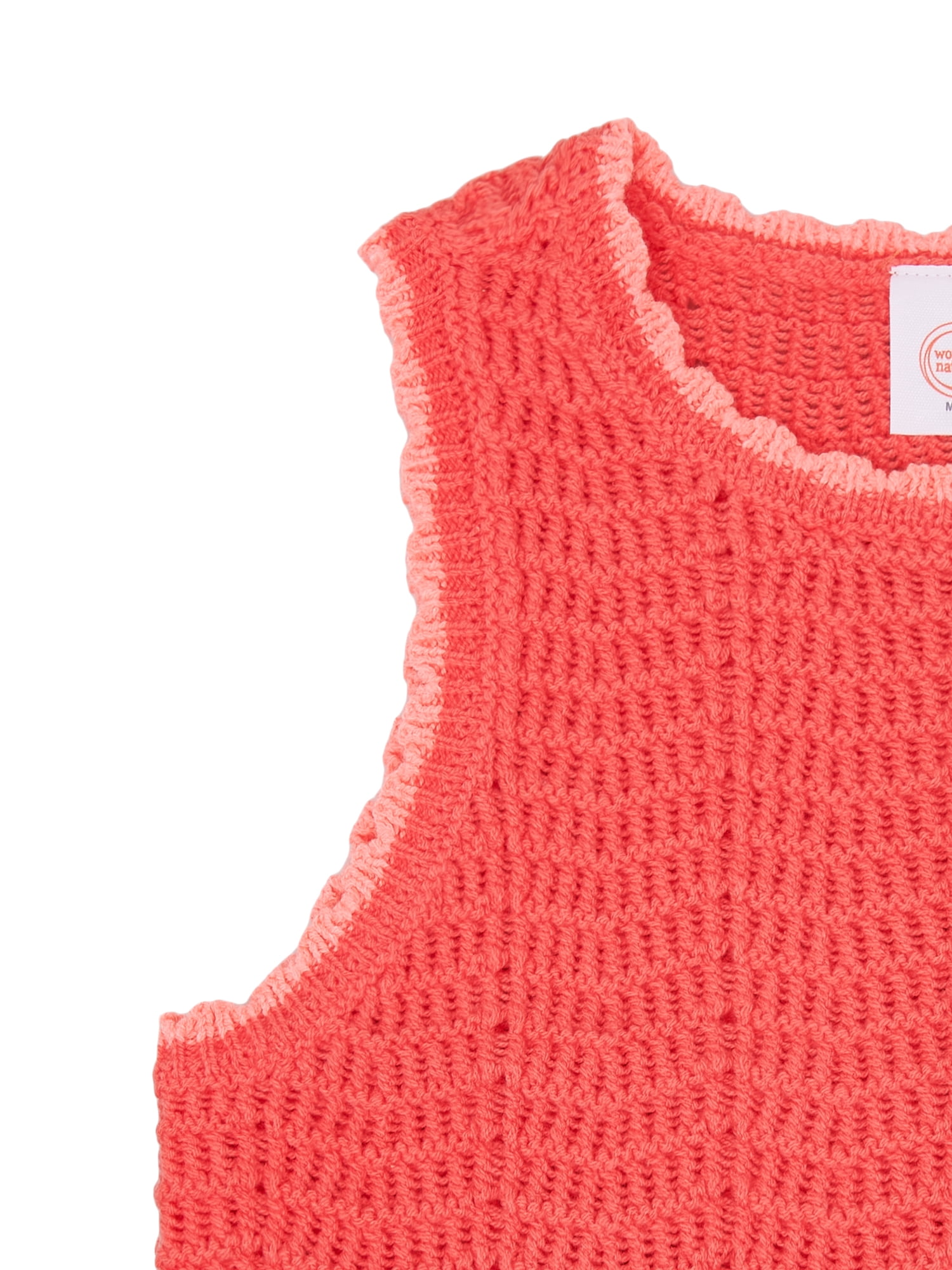 Wonder Nation Girls Crochet Sweater Tank, Sizes 4-18 & Plus