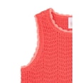 thumbnail image 4 of Wonder Nation Girls Crochet Sweater Tank, Sizes 4-18 & Plus, 4 of 5