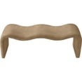 thumbnail image 5 of Pemberly Row Contemporary Soft Tan Vegan Leather Bench - 56.5"W x 18"D x 19"H, 5 of 11