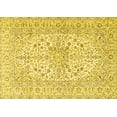 thumbnail image 1 of Ahgly Company Machine Washable Indoor Rectangle Persian Yellow Traditional Area Rugs, 7' x 10', 1 of 4