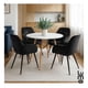 thumbnail image 4 of Set de 2 Sillas Terciopelo con Descansa Brazos para Comedor negro, 4 of 7