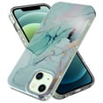 thumbnail image 2 of iPhone 13 Case,Dteck Shockproof Rubber Marble Pattern Bling Glitter Cover Lightweight Protective Back Phone Case for Apple iPhone 13 6.1-inch,#06, 2 of 6