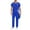 Blue, variant on Mens Scrub Set — Stretch V-Neck Scrub Tops & Elastic Waistband Pants, Nurse Workwear with 10 Pockets, Unwrinkled Scrubs for Men, Available in 10 Colors