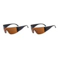 thumbnail image 3 of Sonducket Gafas de sol de marca con estilo y portátiles para hombres y mujeres, gafas de sol ligeras para mujeres, gafas de sol para mujeres, C2-C2- Lente bronceado 2piezas, 3 of 6
