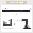 thumbnail image 3 of Metal Wall Mount Coat Rack with 5 Hooks, Black, 3 of 7