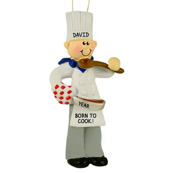 Chef Boy Personalized Christmas Ornament DO-IT-YOURSELF