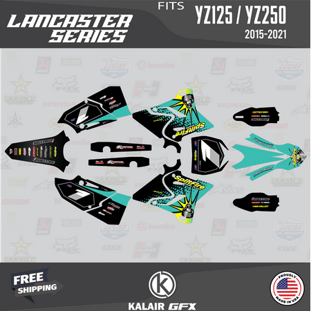Kalair GFX Graphics Kit for Yamaha YZ250 (2015-2021) Lancaster Series
