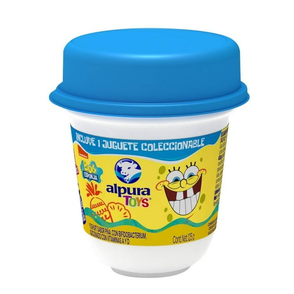 Yoghurt batido Alpura sabor piña 125 g + juguete sorpresa