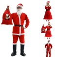 thumbnail image 4 of Disfraz de Papá Noel para hombres y mujeres, uniforme de arlequín travieso de circo divertido, decoración de fiesta de Navidad, Cosplay, nuevo, 1 Juego, 4 of 7