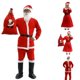 thumbnail image 4 of Disfraz de Papá Noel para hombres y mujeres, uniforme de arlequín travieso de circo divertido, decoración de fiesta de Navidad, Cosplay, nuevo, 1 Juego, 4 of 7