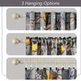 thumbnail image 5 of Topfinel Fancy Hummingbird Patterned Curtain,Grey Curtains for Living Room, Thermal Insulated Blackout Curtains for Bedroom, Floral Vintage Lemon Curtains 84 inch Length 2 Panels Set, 5 of 11