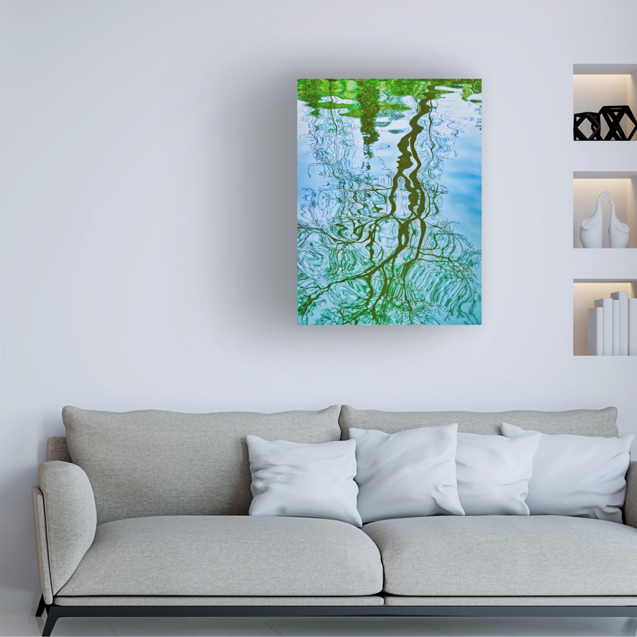 Canvas Wall Art - Mark A Paulda 'Tree Reflection' Wall Art for Living Room, Bedroom, or Office Décor by Trademark Fine Art - 18 x 24 Inches