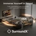 thumbnail image 5 of ULTIMEA Aura S4T 7.1ch TV Soundbar with 4 Surround Speakers, Surround Sound System with 5.25" Subwoofer, App Control, Bluetooth 6.0, HDMI/OPT/AUX, Peak Power 350W, 5 of 16