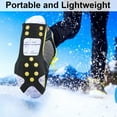 thumbnail image 4 of Gamexcel 1 Pair of XL Ice Snow Anti Slip Spikes Grips Grippers Crampons Cleats for Snow Shoes Boots Ice Walking Fishing Hiking, 4 of 8