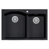 thumbnail image 4 of ALFI brand AB3320DI-BLA Black 33" Double Bowl Drop In Granite Composite Kitchen Sink, 4 of 11