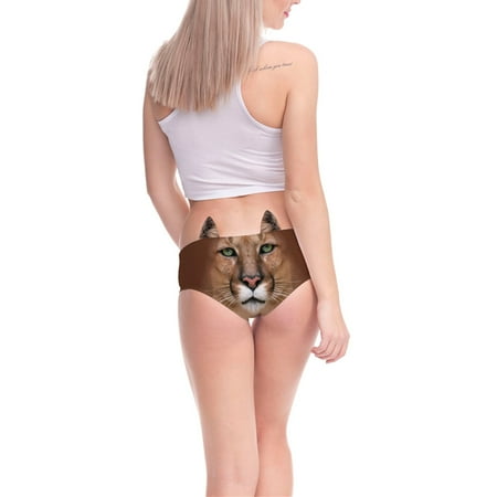 

adviicd Women s Panties Lace Panties Large Women s Flirty Funny 3D Printed Animal Middle Waist Tail Underwears Briefs Gifts With