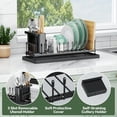 thumbnail image 4 of Dish Drying Rack Expandable Small Sink Dish Rack with Silicone Drying Tray Over Sink Dish Drainer for Kitchen Counter with Utensil Holder Drain Rack Fit for \u\u\u\u, 4 of 7