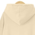 thumbnail image 6 of VISALY Hoodies Pullover Drawstring Sweatshirt Women's Sweatshirt Dress Knee Length Long Pullover Tops Fall Winter Plush Sweater Oversized Sweatshirt Pullover Sweatshirt Basic Tops Khaki S, 6 of 7