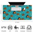 thumbnail image 5 of Long Mouse Pads for Desk,Halloween Black Cats with Pumpkins Desk Mats on Top Of Desks, Desk Mouse Pad Extra Large with 3mm Non-Slip Base and Stitched Edge for Gaming,Office,Work,Home 47.3"x23.6", 5 of 6