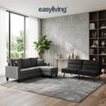 thumbnail image 2 of Set Sala Esquinera Vince Gris Oxford + Sofá Cama Element Gris Oxford Easy Living, 2 of 10