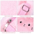 thumbnail image 3 of 2 piezas de bolso de peluche pequeño, bolso de hombro con dibujos animados, bolso cruzado, monedero, mini bolso de mano para mujer, 3 of 7