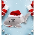 thumbnail image 4 of DolliBu Santa Grey Shark Stuffed Animal Plush Toy - Super Soft Wild Animal Dress Up with Red Santa Claus Outfit, Cute Ocean Wildlife Gift, Holiday Christmas Gift - 12 Inches, 4 of 6