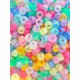 thumbnail image 2 of 100pcs/pack Fashionable Frosted Large Hole Pony Beads For Hair Braided Styles (random Color), 2 of 4