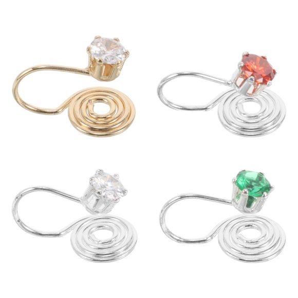 LOLIPPYY 4Pack Adjustable Circular Ear Cuffs for Women Versatile Wear and Casual
