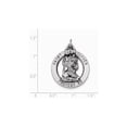 thumbnail image 2 of Sterling Silver St. Christopher Medal Charm - Measures 33x25mm Wide, 2 of 2