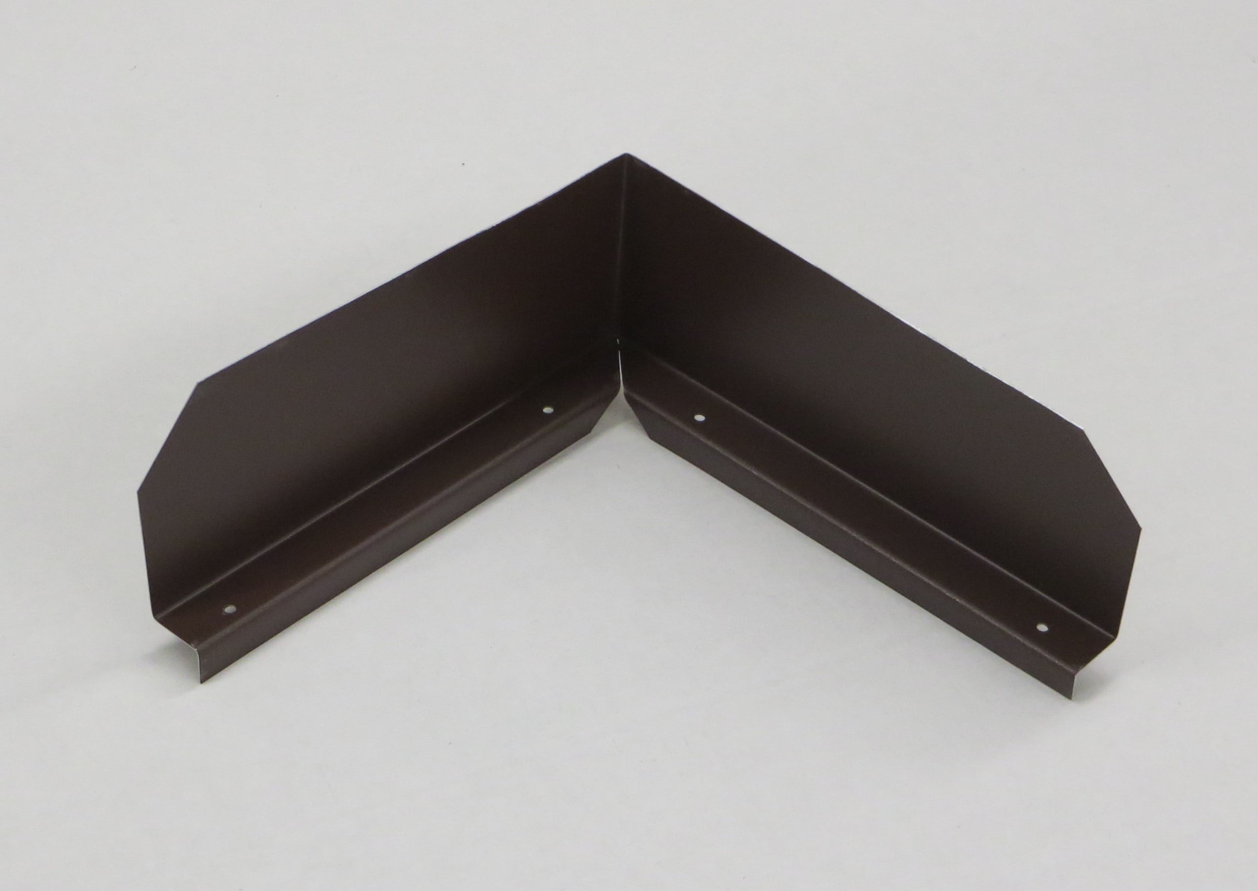 Bent (Inside Corner) Gutter Valley Splash Guards 12 ct ROYAL BROWN