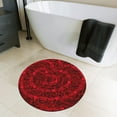 thumbnail image 1 of Love Rose Valentine's Day Round Carpet Bedroom Study Living Room Tea Table Yoga Mat Customization Red, 1 of 6