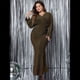 thumbnail image 5 of Vestido de Noche para Mujer, con Purpurina, Larga, Escote en V, Ajustado, Formal, con Lentejuelas, Talla Grande XXL, 5 of 8